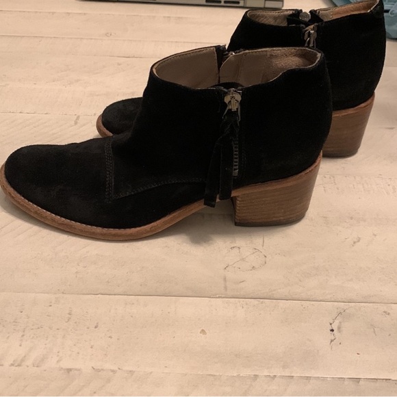 Alberto Fermani Black Suede Ankle Boots